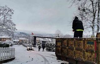 Kartepe Belediyesi kar mesaisinde