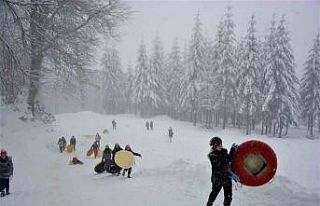 Kartepe’de yoğun kar yağışı