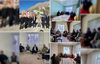 Kaymakam Kundakçı şehit ailelerini ziyaret etti