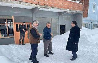 Kaymakamdan kar temizleme çalışmalarına yakın...