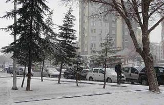 Kayseri’de kar yağışı etkili oldu
