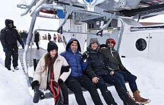 Keltepe Kayak Merkezinde sömestr hareketliliği