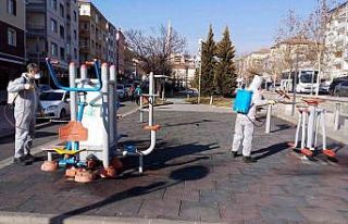 Kırıkkale’de dezenfeksiyon çalışmaları sürüyor