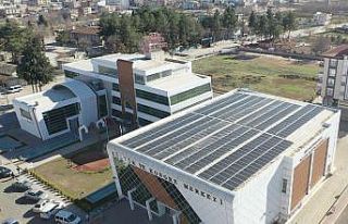 Kongre merkezine güneş enerjisi santrali (GES) kuruldu