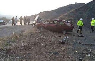 Kontrolden çıkan otomobil takla attı: 3 yaralı