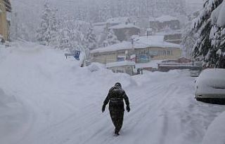 Konya’nın yüksek kesimlerinde kar kalınlığı...