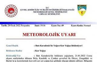 Köylülere kar uyarısı yapıp merkeze inmelerini...