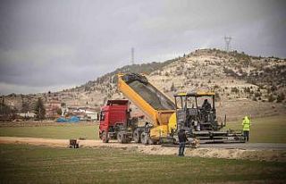 Kütahya’da beton asfalt çalışmaları
