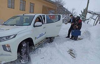Malatya Büyükşehir Belediyesi mahsur kalan vatandaşların...
