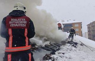 Malatya’da ev yangını