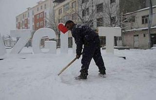 Malazgirt’te kar yağışı