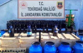 Malkara’da 800 litre sahte içki ele geçirildi