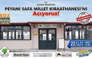 Mamak’ta bir Millet Kıraathanesi daha açılıyor