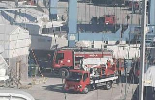 Marmaris’te tekne yangını