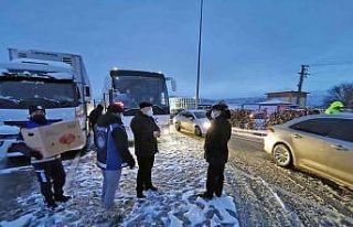 Menteşe’de karla mücadele sürüyor