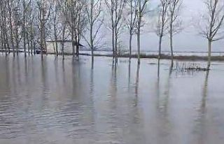 Meriç Nehri’nde taşkın alarmı: Köy halkı kayıkla...