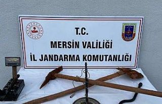 Mersin’de izinsiz kazı yapan 3 şüpheli suçüstü...