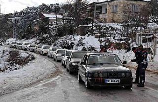 Mersin’in yüksek kesimlerinde kar yağışı etkili...