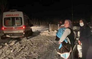 Minik Miran 2 saatlik çalışma sonucu hastaneye...