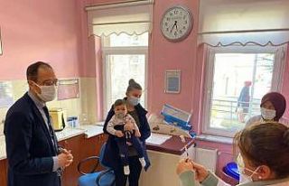 Müdür Erşan, 112 Acil Sağlık Hizmetleri İstasyonu’nda...