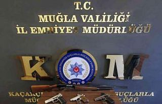 Muğla’da ruhsatsız silahlar ele geçirildi