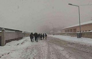 Muradiye’de eğitime kar engeli