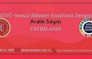 NEVÜ SBE Dergisi Aralık Sayısı Yayımlandı