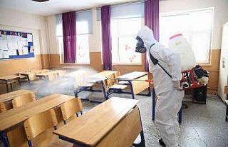 Okullarda kapsamlı dezenfeksiyon çalışması