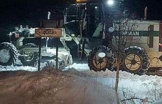 Orman ekiplerinden Uşak’ta karla mücadeleye destek