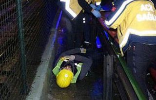 Otomobil bakım yapan işçilerin arasına daldı:...