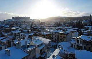 (ÖZEL) Tarihi bölgede seyrine doyumsuz kar manzaraları