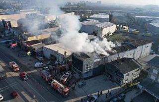 Pişmaniye imalathanesinin üst katında yangın çıktı