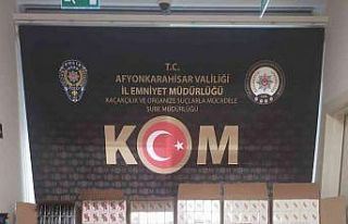 Polis binlerce adet kaçak makaron ele geçirdi