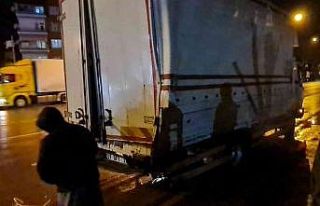 Pozitif olduğunu öğrenen tır sürücüsü kaza...