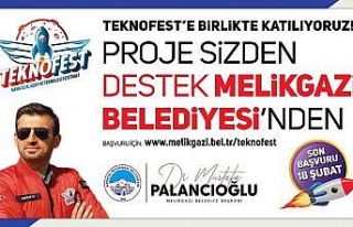 Proje gençlerden destek Melikgazi’den
