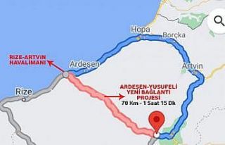 Projesi hazırlanan Rize-Artvin-Erzurum yolu ile yeni...