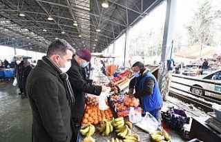 Pursaklar Belediye Başkanı Çetin’den pazarda...