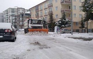 Pursaklar’da her an her dakika her sokakta karla...