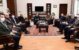 Rektör Çakmak, mevkidaşlarını ağırladı