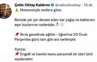 Sakarya’da eğitime kar engeli