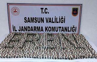 Samsun’da 10 bin 668 adet sentetik ecza ele geçirildi