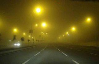 Şanlıurfa’da gece yarısı sis sürprizi