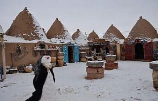 Şanlıurfa’da kar bir başka güzel