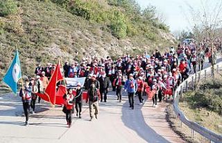 Sarıkamış şehitleri için yürüdüler
