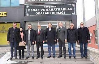 Savran ve AK Parti heyetinden, esnaf odalarına Ziyaret