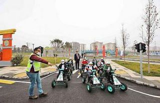 Şehitkamil trafik eğitim parkı’nda eğitimler...