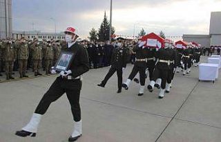 Şehitler törenle memleketlerine uğurlandı