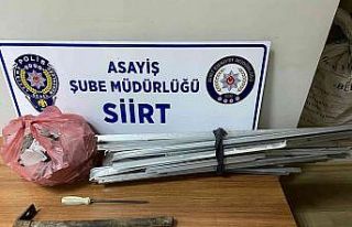 Siirt’te hırsızlık zanlısı suçüstü yakalandı