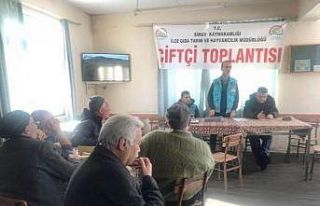 Simav’da çiftçi bilgilendirme toplantısı