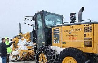Sinop’ta 195 köy yolu kardan kapalı